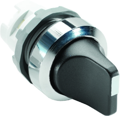 ABB M3SS1-20B Переключатель (кор. ручка) черный без подсветки 3-х позиц. (корпус) с фикс.