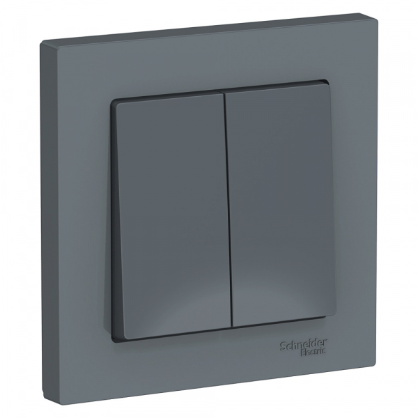 Systeme Electric AtlasDesign Грифель Выключатель 2-клавишный сх.5, 10АХ, в сборе