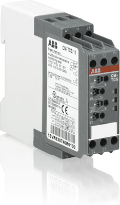 ABB CM-TCS.11S Реле контроля температуры, Uпит=24-240В AC/DC,-50...+50 С, винтовые клеммы
