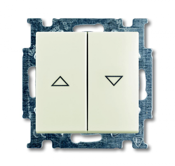 ABB BJB Basic 55 Шале (бел) Выключатель жалюзийный кнопочный