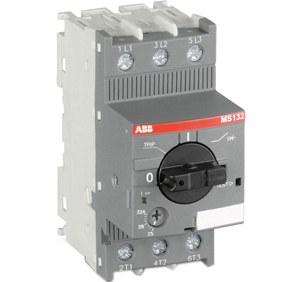 ABB Выключатель автоматический MS132-20 100кА с регулир. тепловой защитой 16A-20А Класс тепл. расцепит. 10