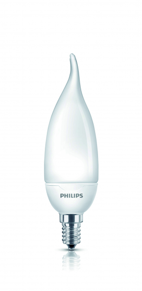 PH Лампа люминесцентная компактная SoftCnd BentTip 8W WW E14220-240V