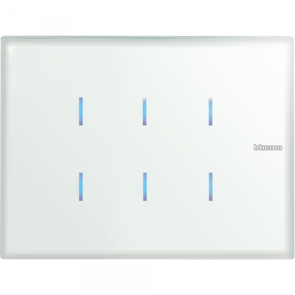 BT KNX Axolute Сенсорная панель управления 6-канальная, стекло, Whice