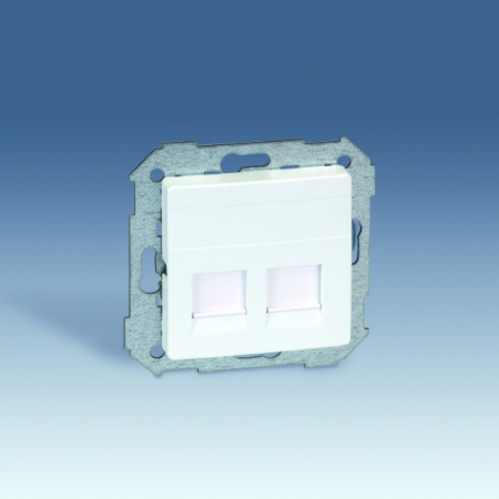 Simon 75 Мех Графит Адаптер на 2 RJ-45 75540-, 75541-, 75528-, 75544-39 АМР