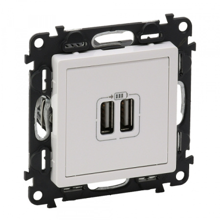 Legrand Valena LIFE DIY Бел Розетка 2-ая USB 240В/5В 1500мА