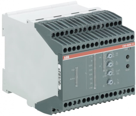 ABB Реле контроля сопротивления изоляции CM-IWM.10 (1-250кОм / 0,02-20МОм) Uизм=0-690В AC/DC, 2ПК, емкость системы 1000 мкФ, винтовые клеммы