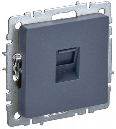 IEK BRITE BASE Маренго Розетка комп. RJ45 кат.6 РК11-БрМ