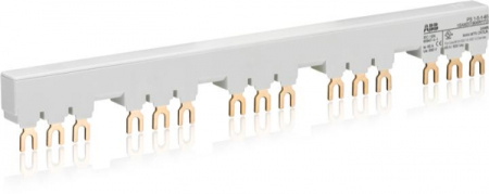 ABB Разводка шинная 3-фазн. PS1-5-1-65 до 65А для 5-и автоматов типа MS116, MS132, MS132-T, MO132 с 1-м доп. контактом