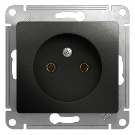 Systeme Electric Glossa Антрацит Розетка б/з, 16А
