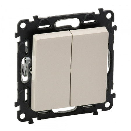 Legrand Valena LIFE DIY Сл.кость Переключатель 2-клавишный 10А 250В