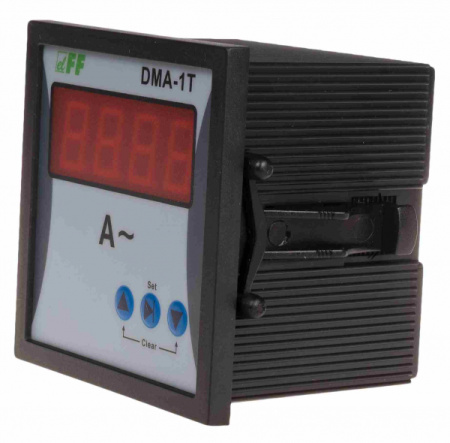 Указат тока DMA-1T, 1-Ф, 0,05-5А, с внеш ТТ, монт на дверь, 150-240В AC, 0,05-5А