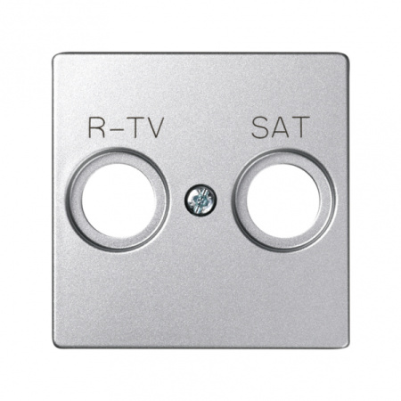 Simon 82 Detail Алюминий Накладка розетки R-TV-SAT (75466-, 75467-, 75468-69)