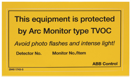 ABB Шильдик информационный 10 шт. для TVOC-2