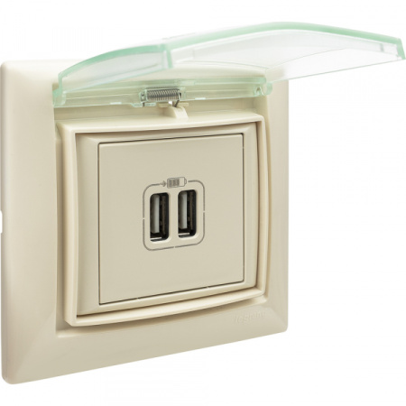 Legrand Valena Крем Рамка 1-ая с крышкой IP44