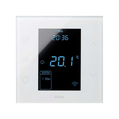 Simon 100 Белый глянец Регулятор теплого пола электронный Simon iO 16A 230В~