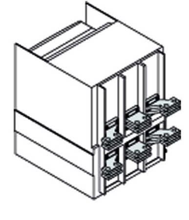 ABB Emax2 Комплект силовых выводов фиксированной части SHR E1.2 W FP 4шт