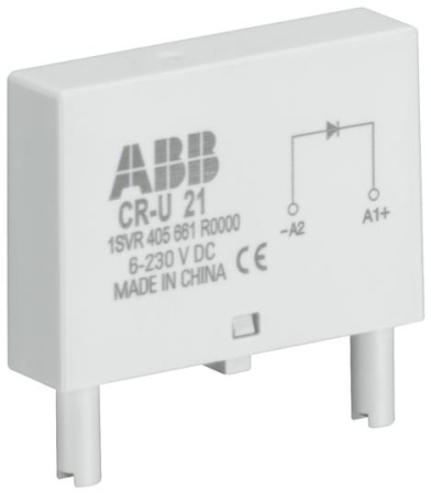 ABB Светодиод красный CR-U-61 6-24В AC/DC для реле CR-U