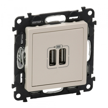 Legrand Valena LIFE DIY Сл.кость Розетка 2-ая USB 240В/5В 1500мА