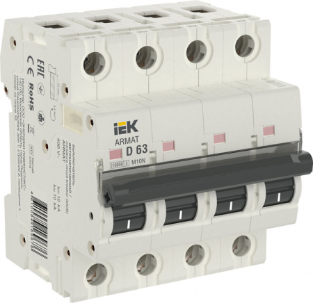 IEK ARMAT Автоматический выключатель M10N 4P D 63А