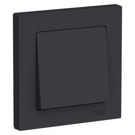 Systeme Electric AtlasDesign Карбон Выключатель 1-клавишный сх.1, 10АХ, в сборе