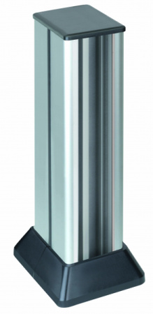 Simon Connect Алюминий/Графит Миниколонна 2-стор.,8 Cima, 601х126,5(158)х109,5(181) мм