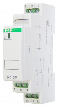 Реле электромагн PK-2P 24, промежёточное, 24В AC/DC, 2х8A, 2НО/2НЗ