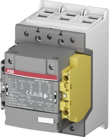 ABB Контактор AFS146-30-12-14 для систем безопасности, с универсальной катушкой управления 250-500В AC/DC
