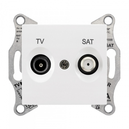 Schneider Electric Sedna Бел Розетка TV/SAT оконечная 1dB