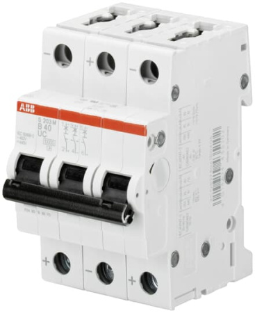 ABB Выключатель автоматический 3-полюсной S203M B10UC