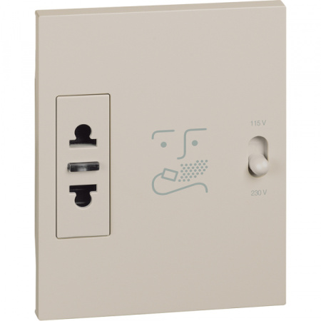 BT Living now Песочный Розетка для электробритв 230В-127/230В 20ВА 3 мод