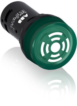ABB Зуммер CB1-602G с непрерывным сигналом, с подсветкой, зеленый, 110-130 В DC