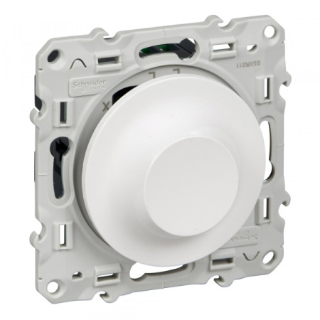Schneider Electric Odace Бел Светорегулятор поворотный 40-600Вт