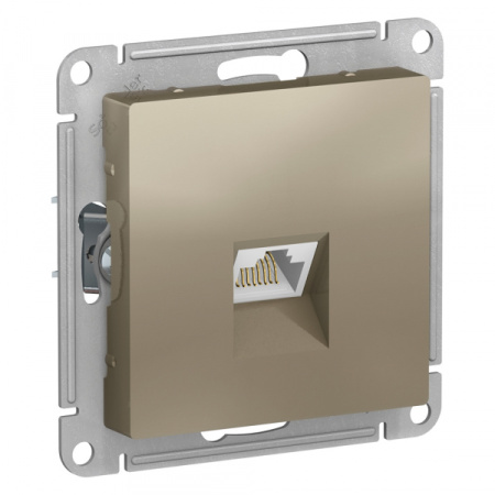 Systeme Electric AtlasDesign Шампань Розетка компьютерная RJ45, механизм