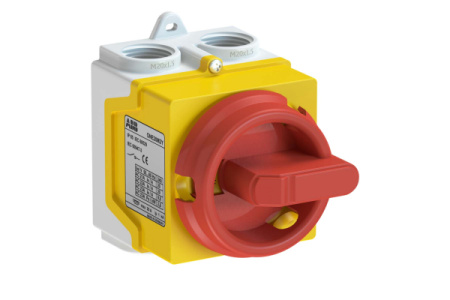 ABB ONE20M3Y Выключатель в боксе 3P желтый
