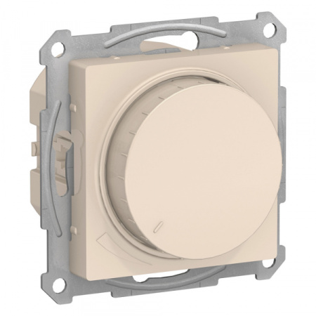 Systeme Electric AtlasDesign Беж Светорегулятор (диммер) повор-нажим, LED, RC, 400Вт, мех.