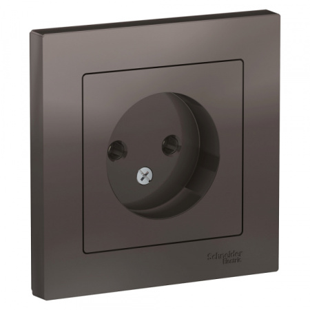 Systeme Electric AtlasDesign Мокко Розетка б/з, 16А, в сборе