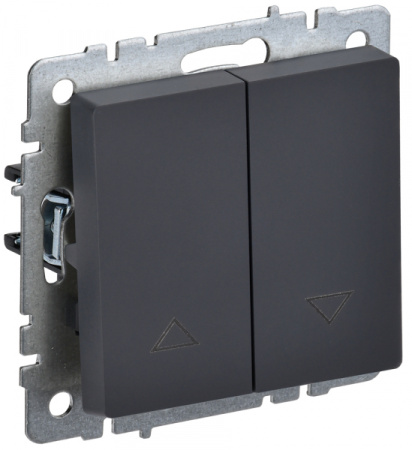 IEK BRITE BASE Графит Выключ. жалюзи 10А ВС10-1-5-БрГ