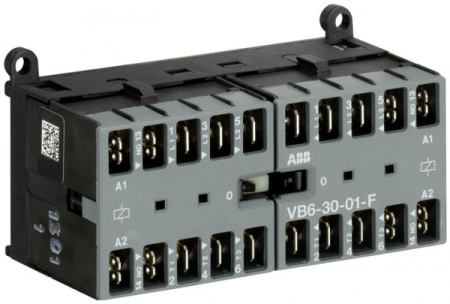 ABB VB Миниконтактор реверсивный VB6-30-01-F 9A (400В AC3) катушка 42В АС
