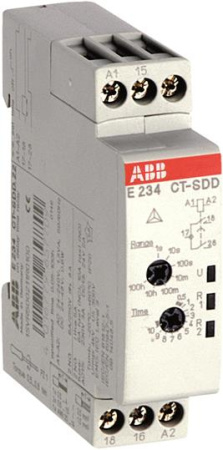 ABB CT-SDD Реле времени 22 модульное (звезда-треуг. фикс время перекл) 24- 48B DC, 24-240B AC