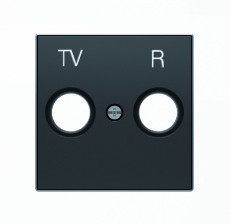 ABB SKY Чёрный бархат Накладка для TV-R розетки
