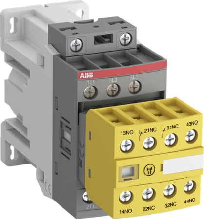 ABB Контактор AFS16Z-30-22-30 для систем безопасности, с катушкой управления 24 В DC для подключения к ПЛК