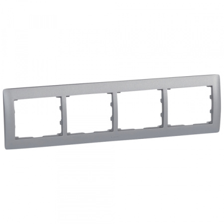 Legrand DIY Galea Life Алюминий Рамка 4-я, горизонтальная