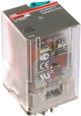 ABB Реле CR-U024AC2 24B AC 2ПК (12A)