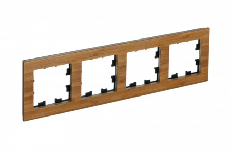 Systeme Electric AtlasDesign Nature Дерево бамбук Рамка 4-ая