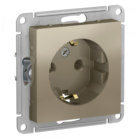 Systeme Electric AtlasDesign Шампань Розетка с/з, 16А, механизм