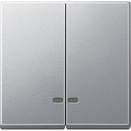 Schneider Electric Merten SM Алюминий Клавиша 2-ая с подсветкой