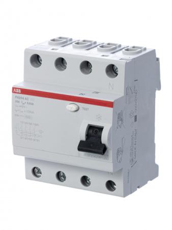 ABB FH204AC УЗО 4P 25A 30mA (AC)