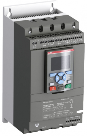 ABB Софтстартер PSTX105-690-70 90кВт 690В 106A (160кВт 690В 181A внутри треугольника) с функцией защиты двигателя