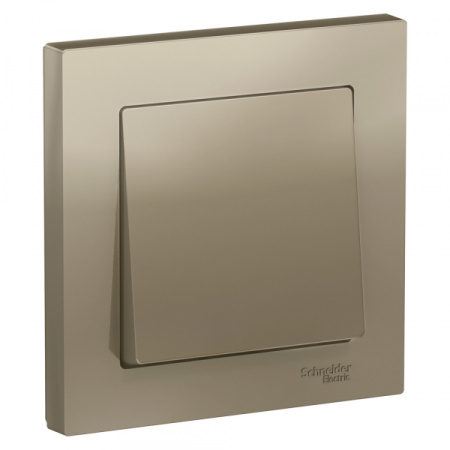 Systeme Electric AtlasDesign Шампань Выключатель 1-клавишный сх.1, 10АХ, в сборе