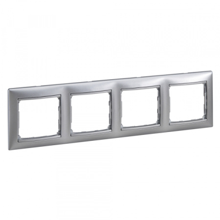 Legrand DIY Valena Алюм Рамка 4-ая гориз